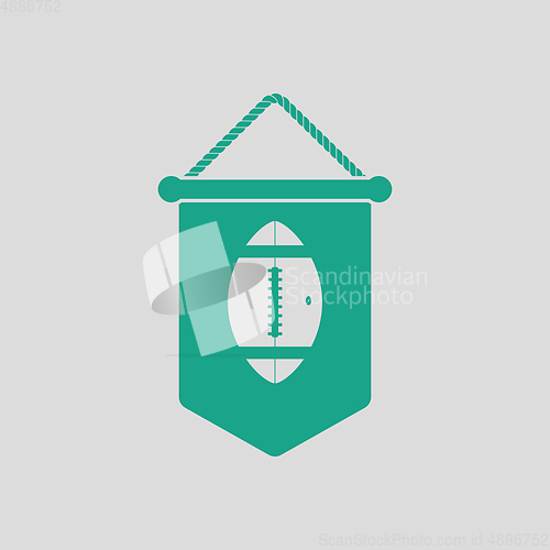 Image of American football pennant icon