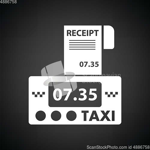 Image of Taxi meter with receipt icon