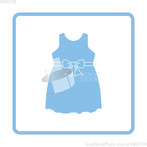 Image of Baby girl dress icon