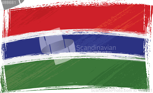 Image of Grunge Gambia flag