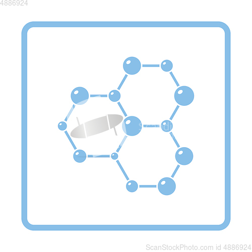 Image of Icon of chemistry hexa connection of atoms