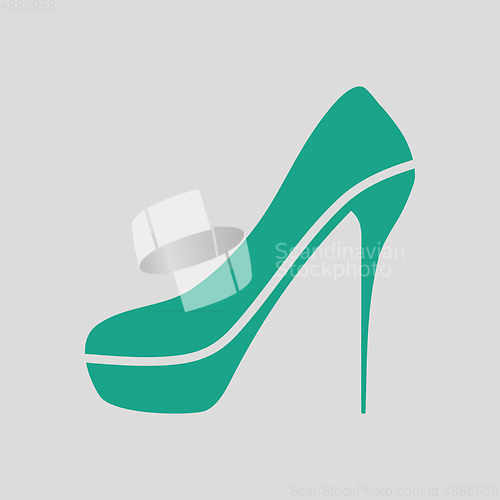 Image of Sexy high heel shoe icon