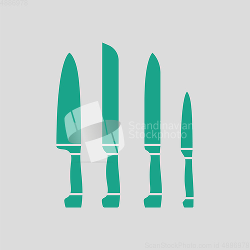 Image of Kitchen knife set icon