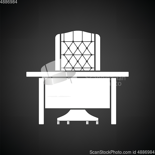 Image of Table and armchair icon