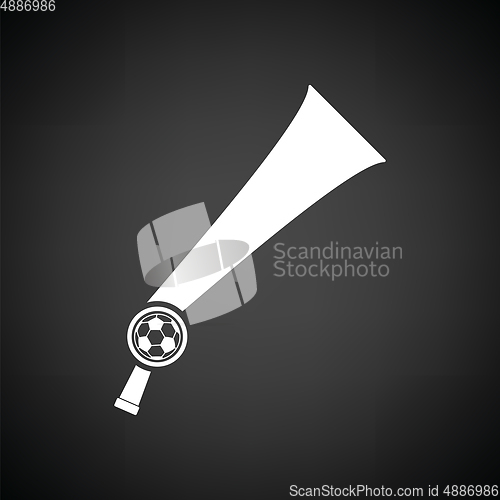 Image of Football fans wind horn toy icon