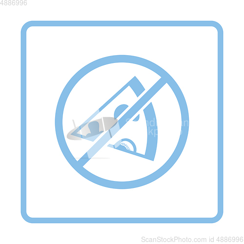 Image of Prohibited pizza icon