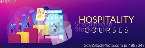 Image of Hospitality courses concept banner header