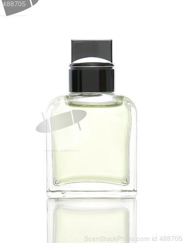 Image of Perfume bottle with reflection