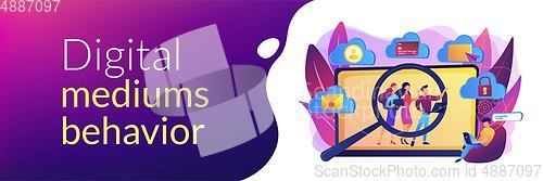 Image of Digital ethics and privacy concept banner header