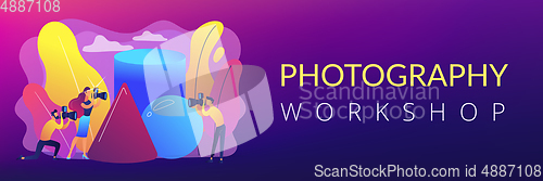 Image of Photography workshop concept banner header.