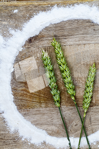 Image of flour and wheat