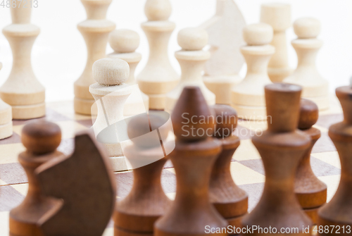 Image of wooden chess