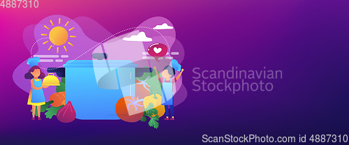 Image of Cooking camp concept banner header.