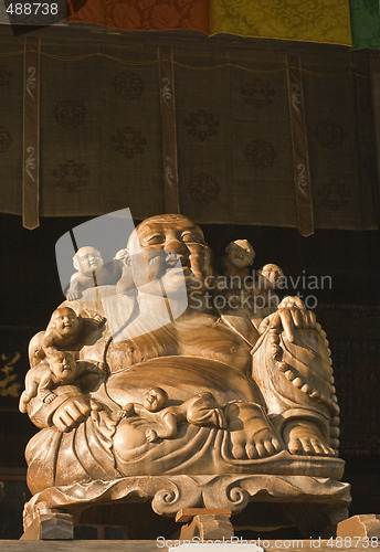 Image of Buddha and children statue (Yamadera)