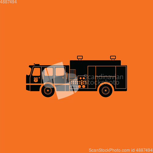 Image of Fire service truck icon