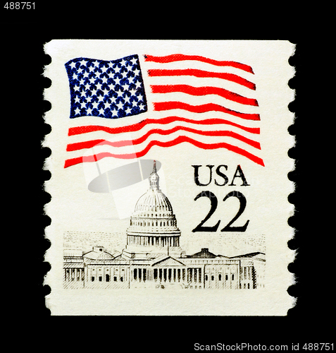 Image of Patriotic USA Stamp