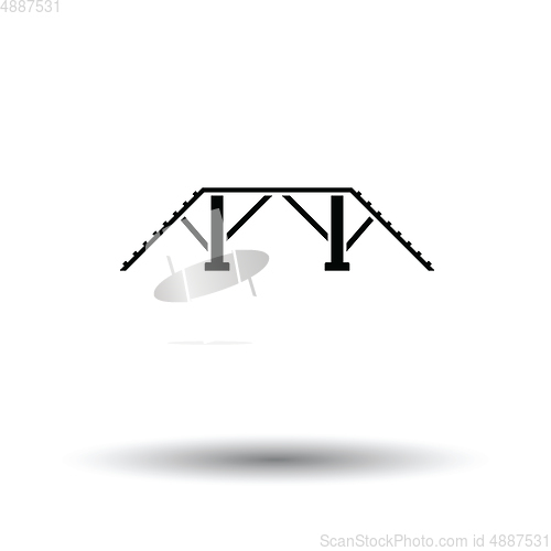 Image of Dog training bench icon