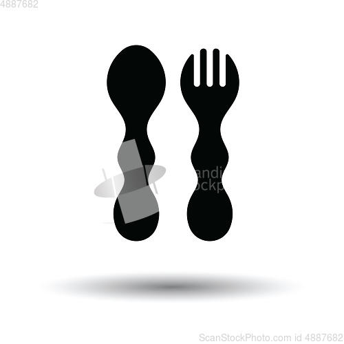 Image of Baby spoon and fork icon