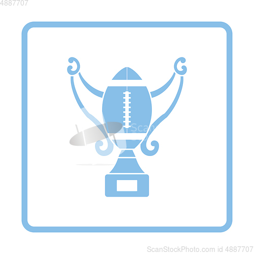 Image of American football trophy cup icon