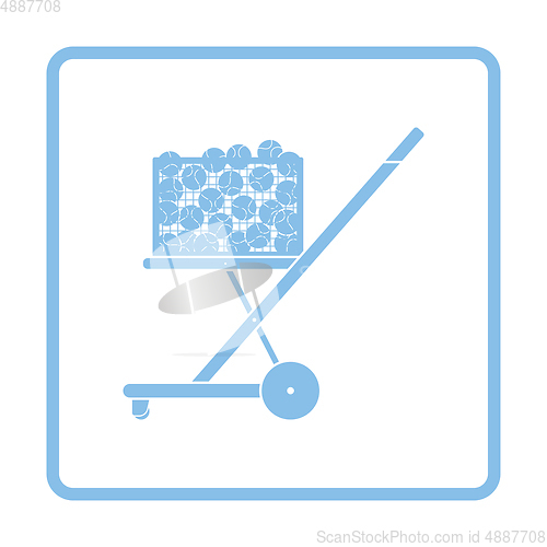 Image of Tennis cart ball icon