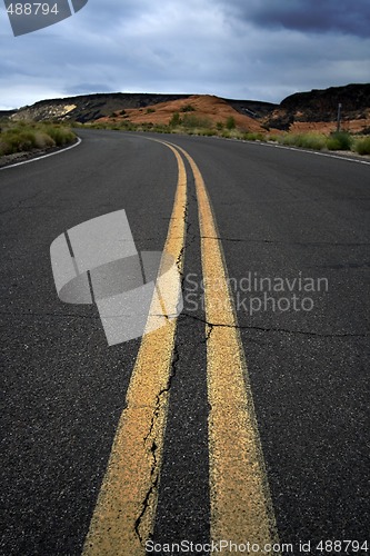 Image of Close up on a road in Snow Canyon Park