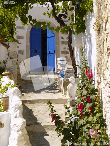 Image of blue door