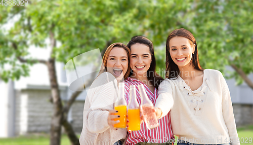 Image of young women toasting non alcoholic drinks