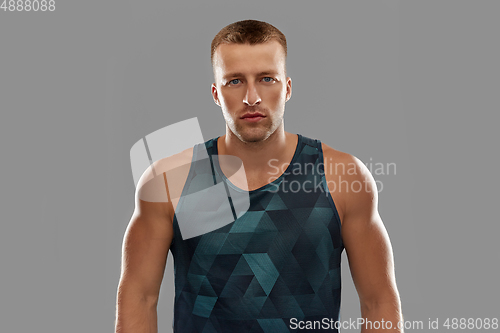 Image of portrait of young man or bodybuilder