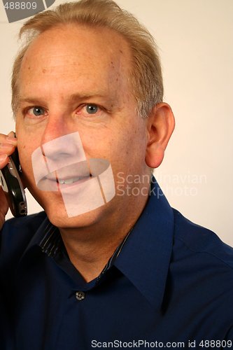 Image of Man Talking on Cell Phone