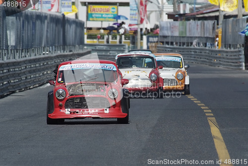 Image of Minis racing in Thailand