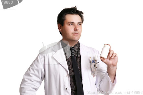 Image of Doctor or pharmacist with a product