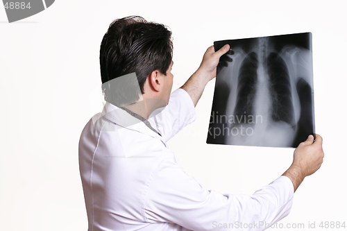 Image of Doctor Holding X-ray