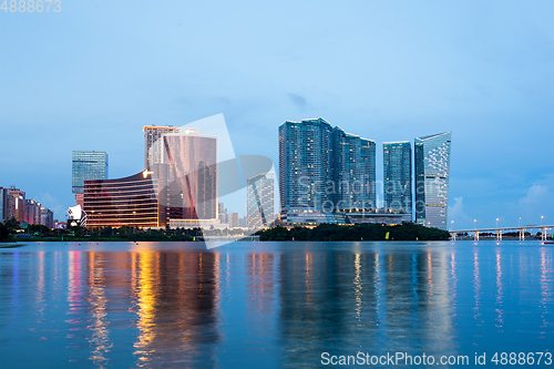 Image of Macao city at night