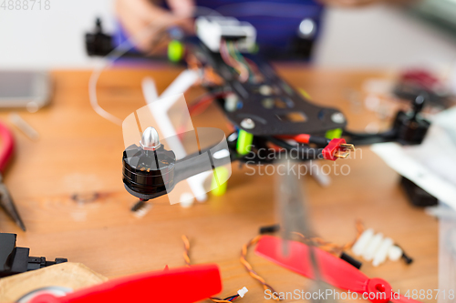 Image of Flying Drone Building