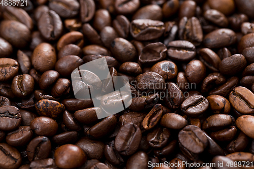 Image of Brown coffee bean texture