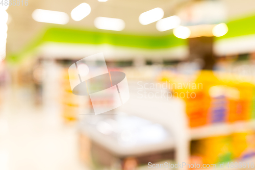 Image of Abstract blur in supermarket