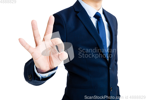 Image of Businessman showing ok sign
