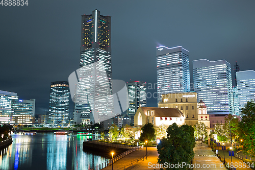 Image of Cityscape in Japan at night