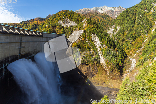 Image of Rainbow and Kurobe Dam