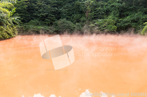 Image of Red pond in Umi Jigoku at Beppu