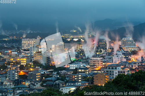 Image of Beppu city at night