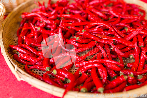 Image of Red Chillies in basket
