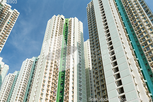 Image of Public housing from low angle