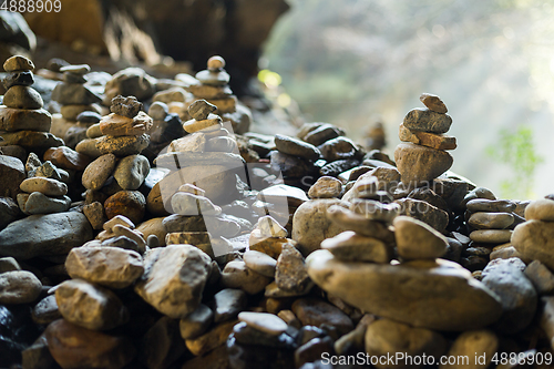 Image of Stones piles in balance at outdoor