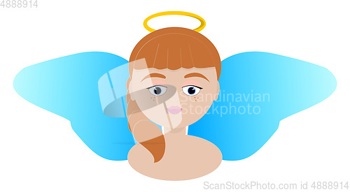 Image of Angel vector color illustration.