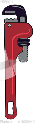 Image of A wrench used by mechanics vector or color illustration