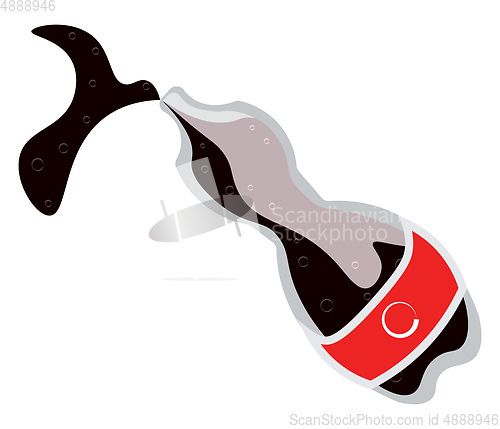 Image of A bottle of black carbonated drink or soda to be enjoyed by some