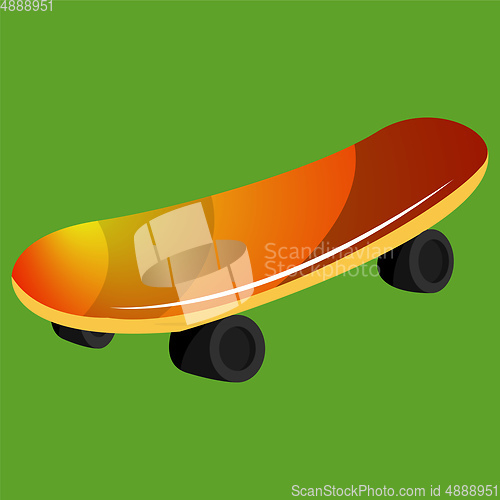 Image of Scatting pedal vector color illustration.