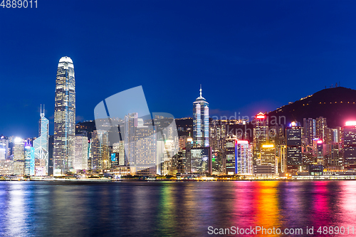 Image of Hong Kong city at night