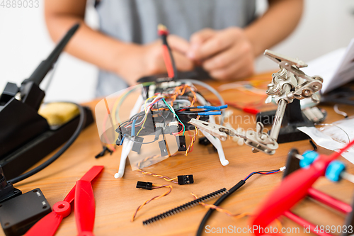 Image of Assembler of flying drone